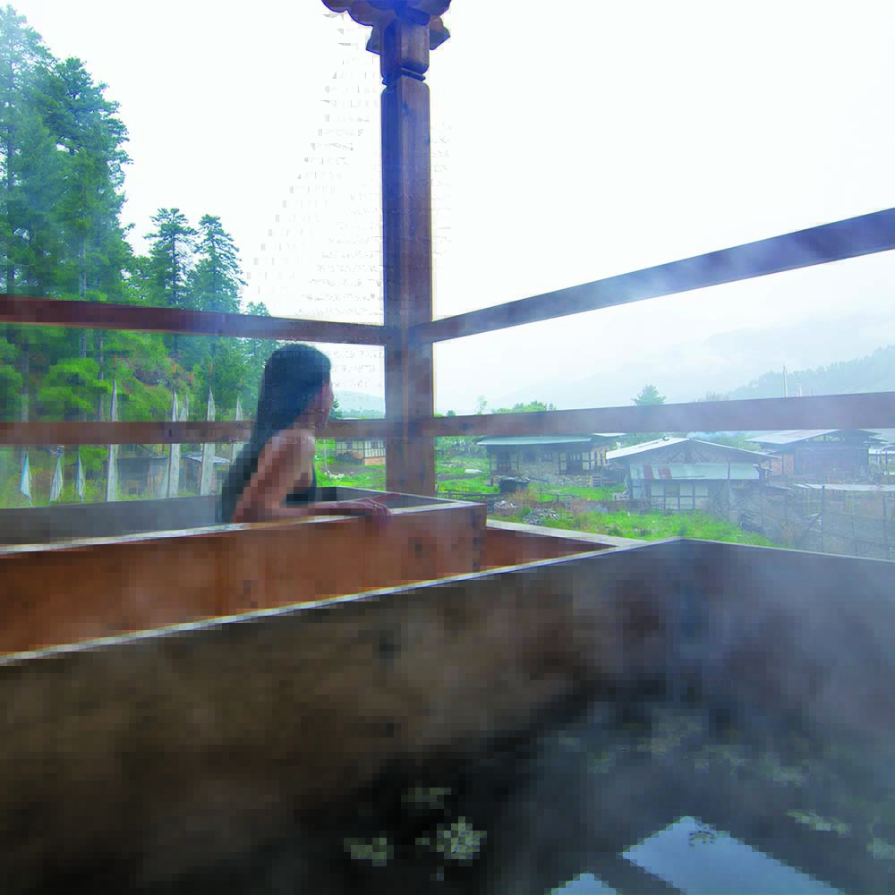 hot stone bath
